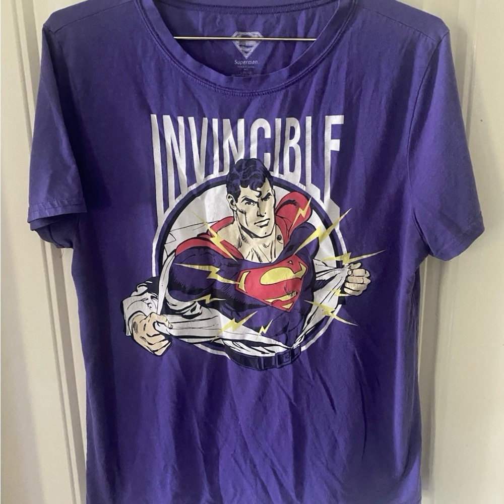 DC Comics Purple Superman Invincible Tee